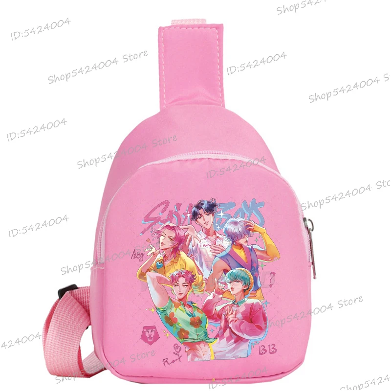 الأطفال حقيبة صدر للرجال أنيمي الكرتون شخصيات الفيلم هدايا عيد ميلاد بنين بنات البوب حقيبة كتف حقيبة كروسبودي صغيرة محفظة الوردي