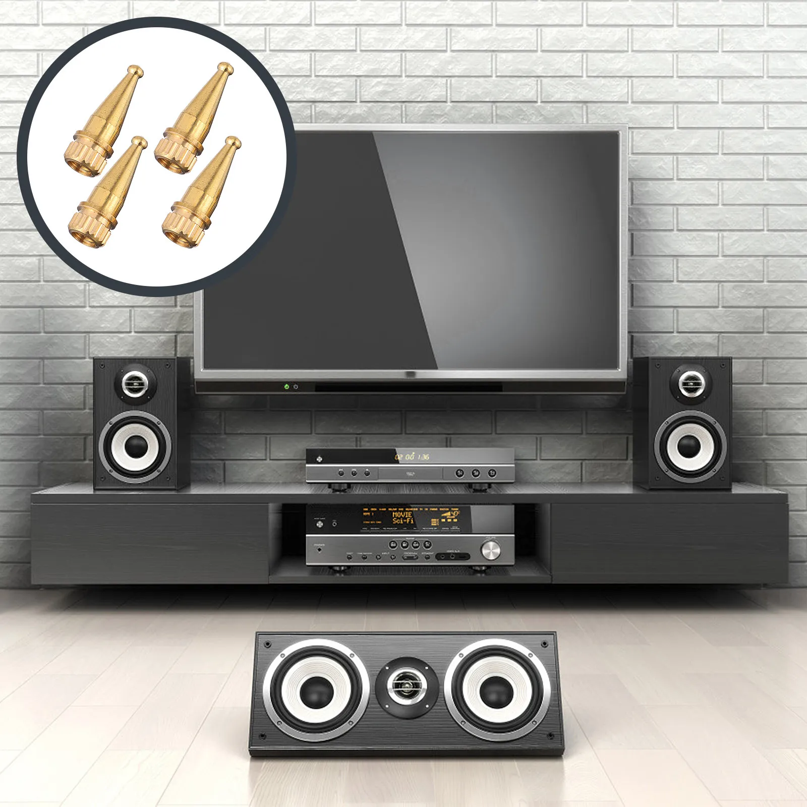 4Pcs Five Metal Spe…