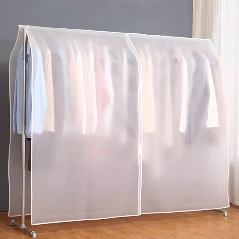 Funda Translúcida Impermeable y Antipolvo para Colgar Ropa, Organizador de Almacenamiento para Armario, para Trajes, Vestidos y Ropa