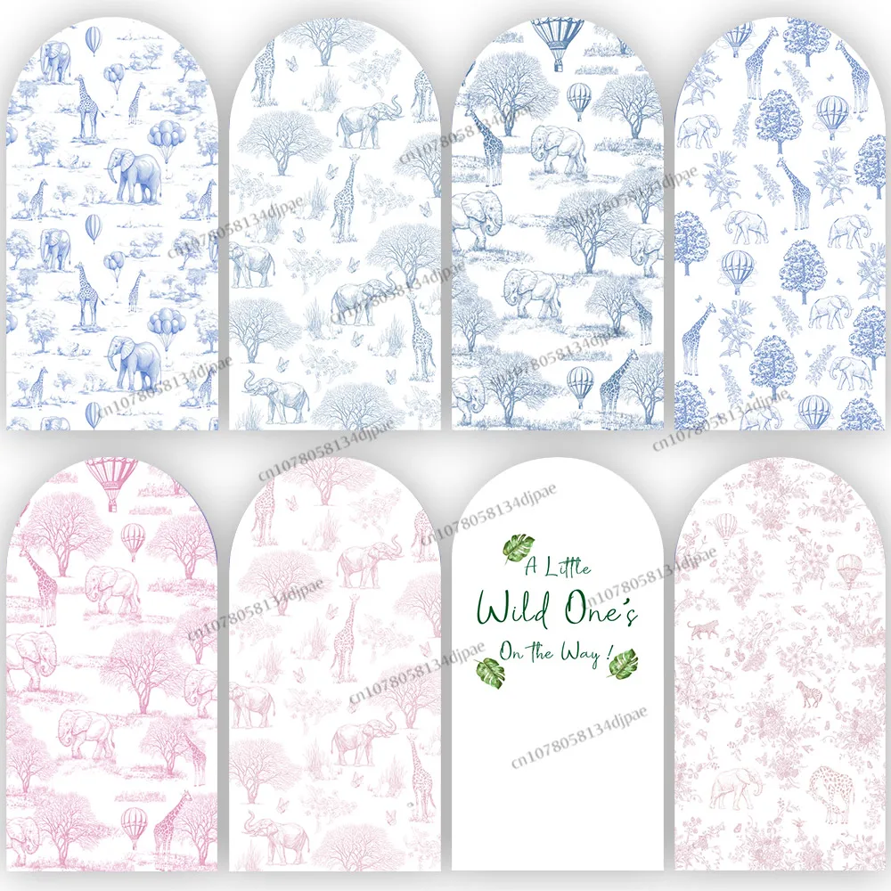 

Джунгли Животные Сафари День Рождения Фон Арка Крышка Новорожденный Baby Shower Вечеринка Фон Фото Декор Двусторонний Фотобаннер