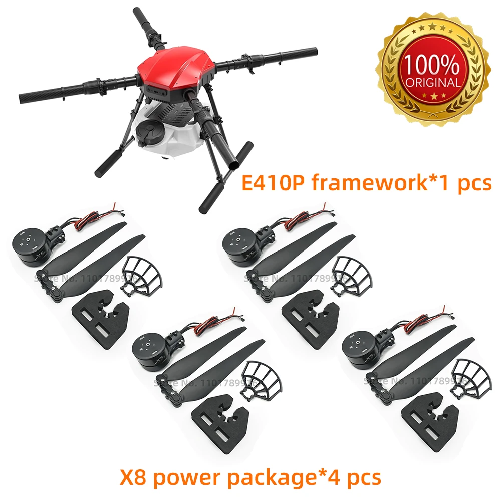 

EFT E410P 10L 10kg Agricultural spray frame kit four-axis Folding Quadcopter with Hobbywing X8 power system