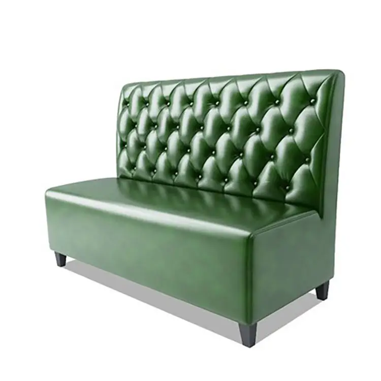 Commercial Dining Furniture Leather Single Restaurant Cafe American Design Booth Sofa