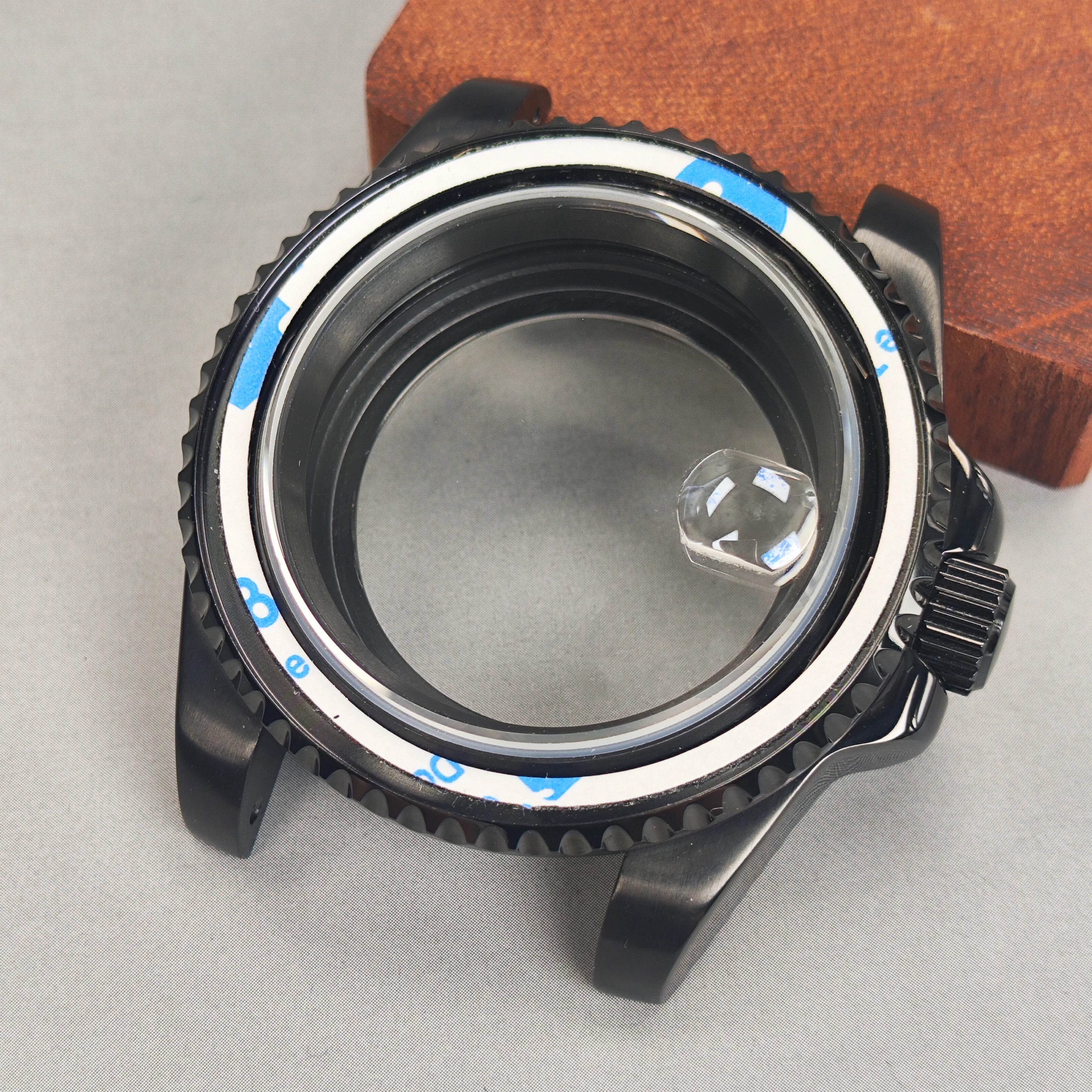 NH35 40 mm Uhrengehäuse mit Saphirglas, 120 Klicks SUB/GMT, passend für NH35 NH36 Uhrwerk, wasserdichtes Gehäuse, passend für 28,5 mm Zifferblatt-Zubehör