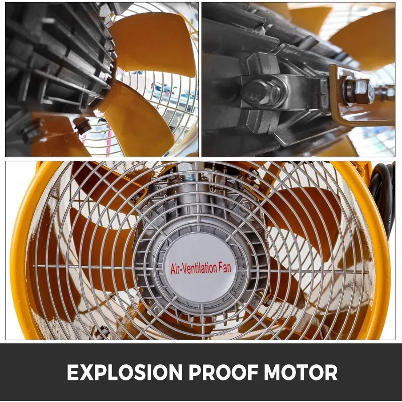 Mophorn Explosion Proof Fan 12 Inch(300mm) Utility Blower 550W 110V 60HZ Speed 3450 RPM for Extraction