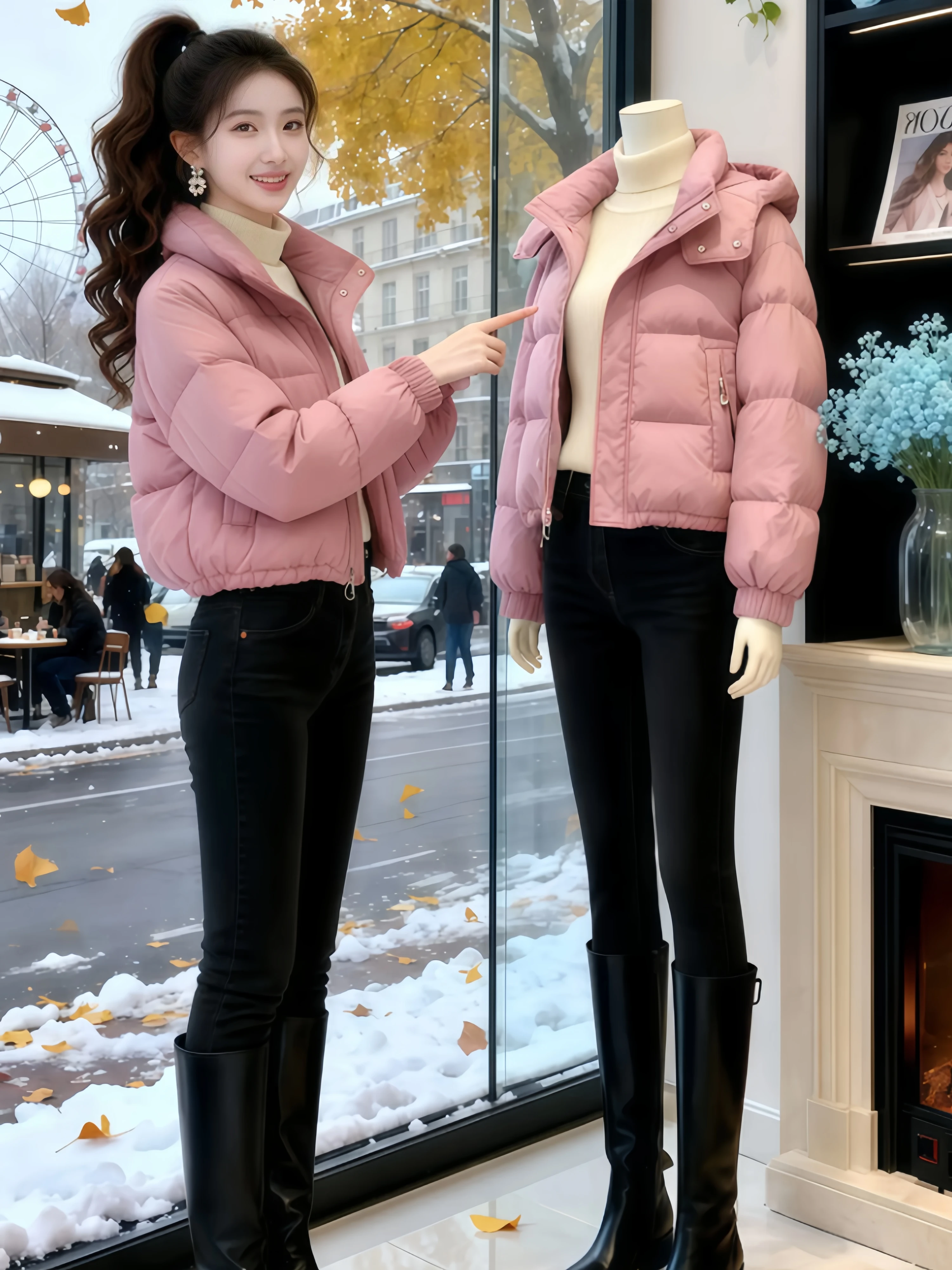 Unique Beautiful Thickened down Cotton Jacket Women's Winter Coat Small Size 2026 Fashionable Korean Style Loose Fit Coat