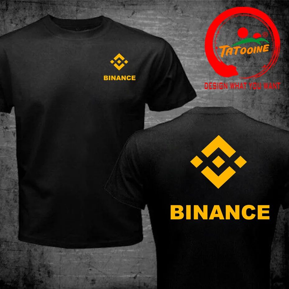 Trend Casual Binance Exchange Coin Crypto T Shirt Men BNB Cryptocurrey Coin Men's T-Shirt Bitcoin Clothing Plus Size 4XL 5XL 6XL