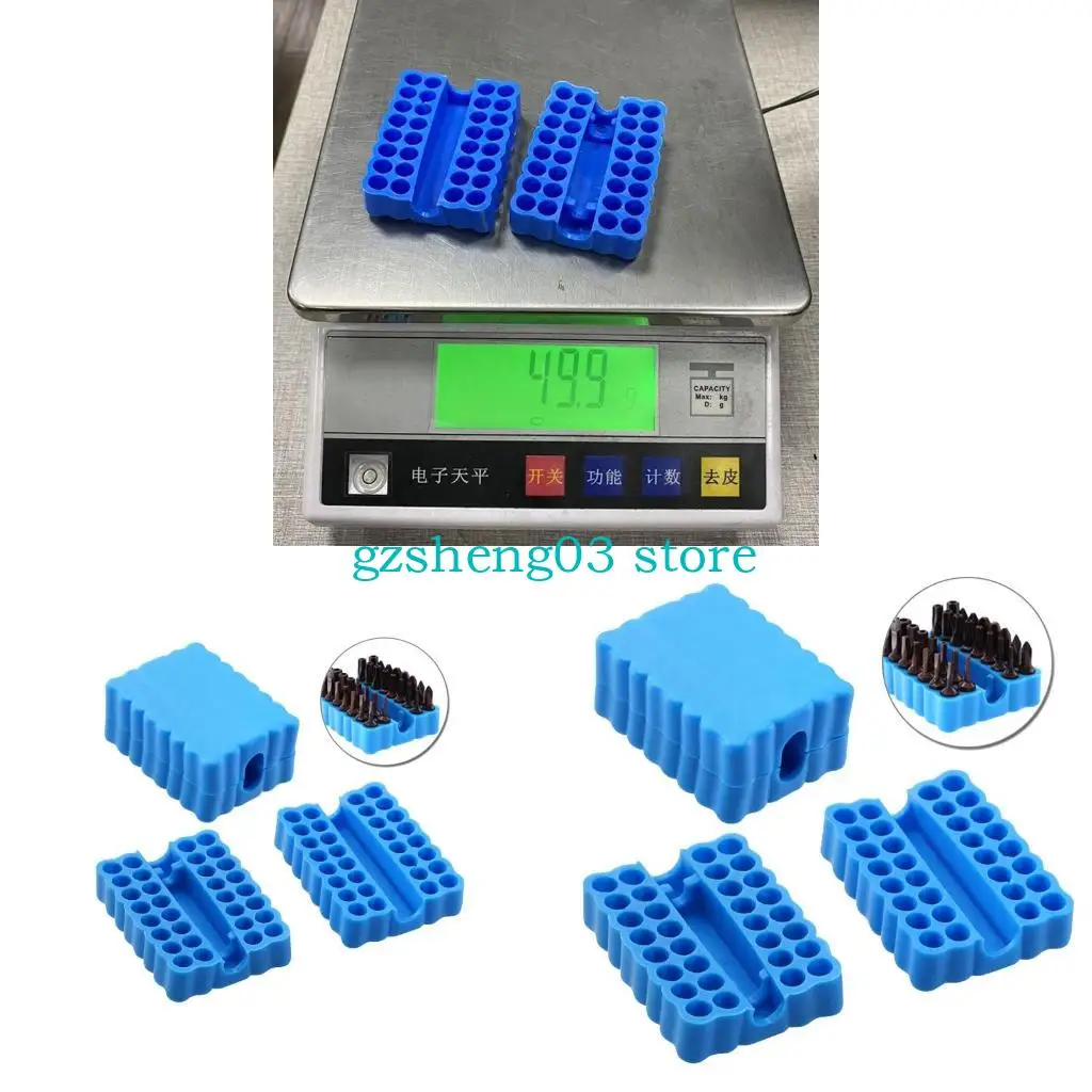 u75c hexビットオーガナイザープラスチックドライバービットホルダードリルヘッドストレージ用ケース