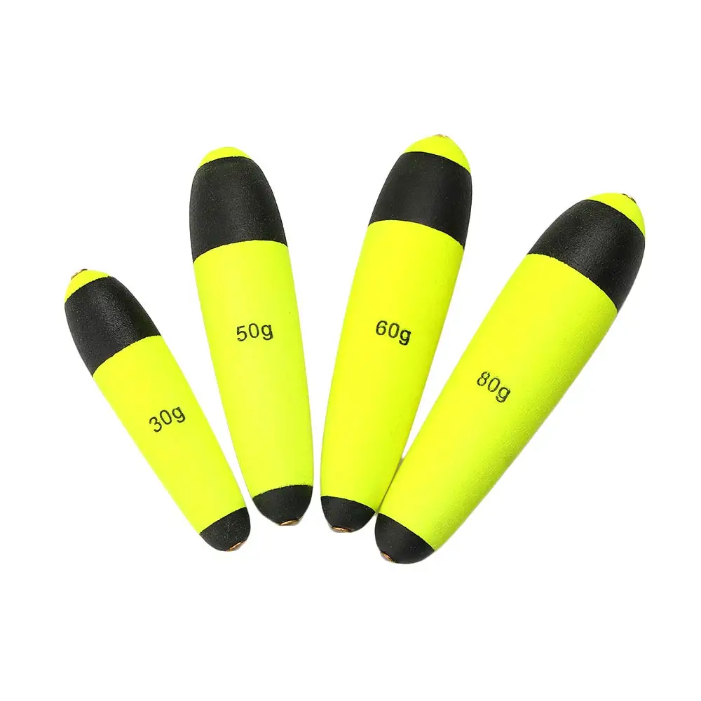 Portable Outdoor Fishing Floats Green Buoyancy EVA Foam Fishing Float Rock Fishing Float 30g/40g/50g/60g/80g Fishing Equipment