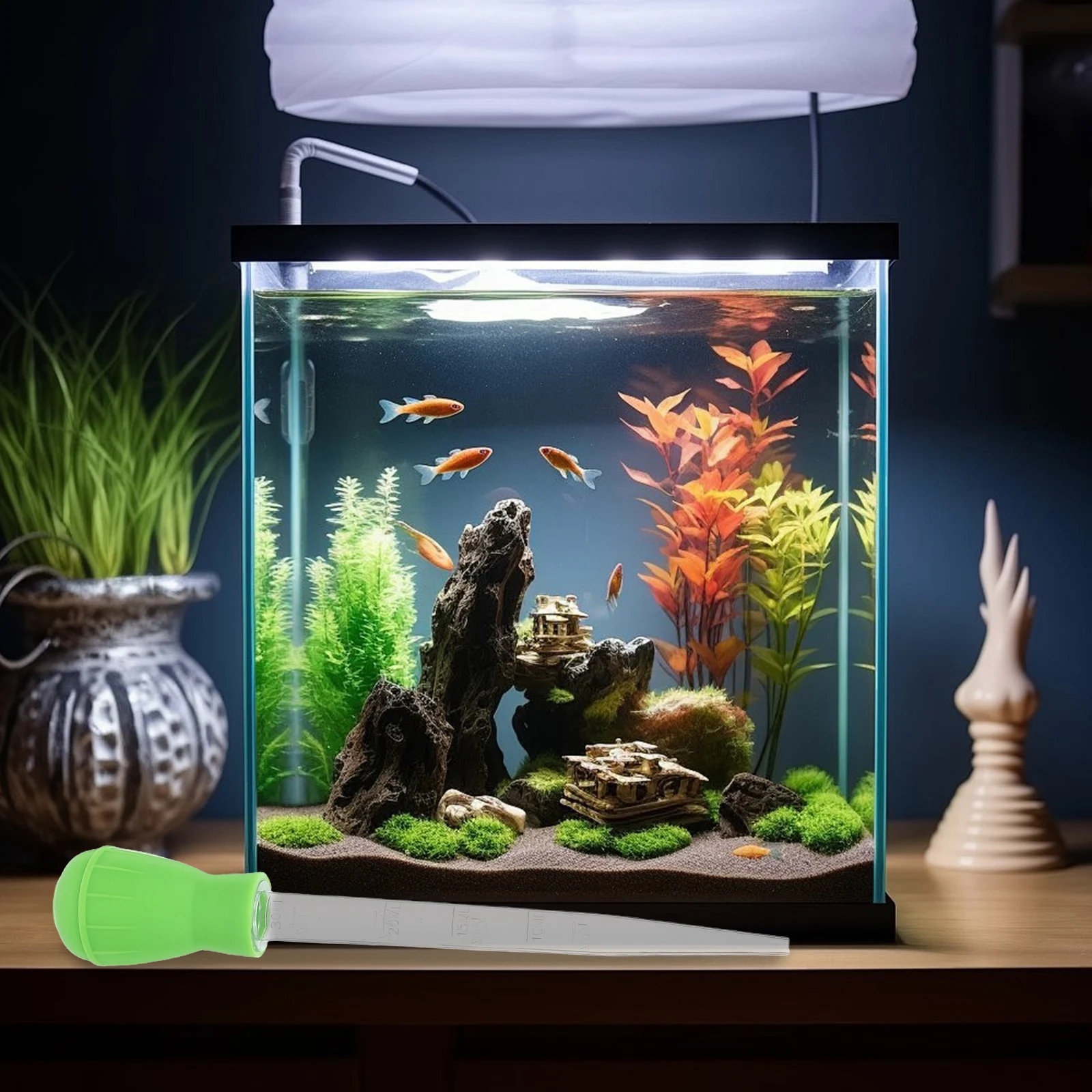 

Fish Tank Water Changer Aquarium Manual Cleaners Acrylic Waste Tool Filter Cotton/filter Dropper Light Green Cleaning Tube