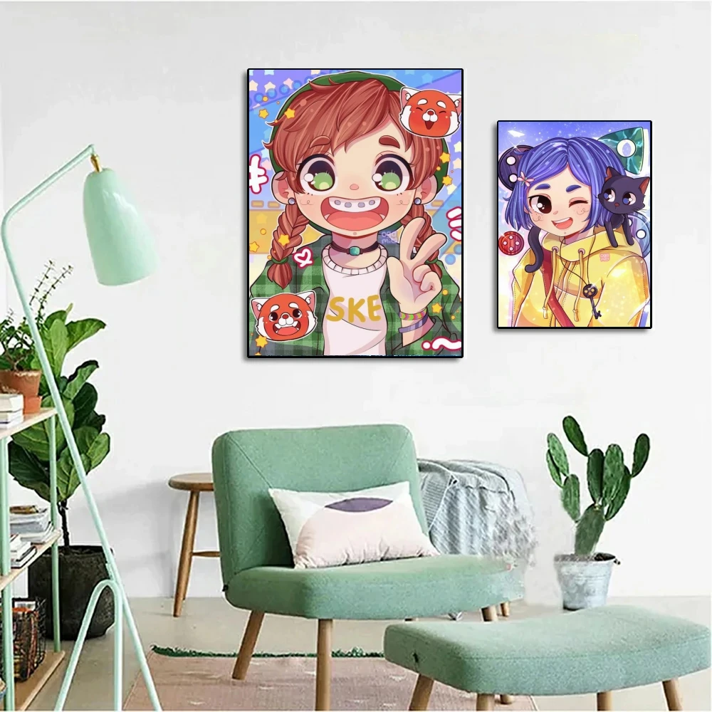 Disney Turning Red 5d Diy Diamond Art Painting Kits Cartoon Cute Pretty Girl Abby Meilin Lee Bear Mosaic Cross Stitch Home Decor