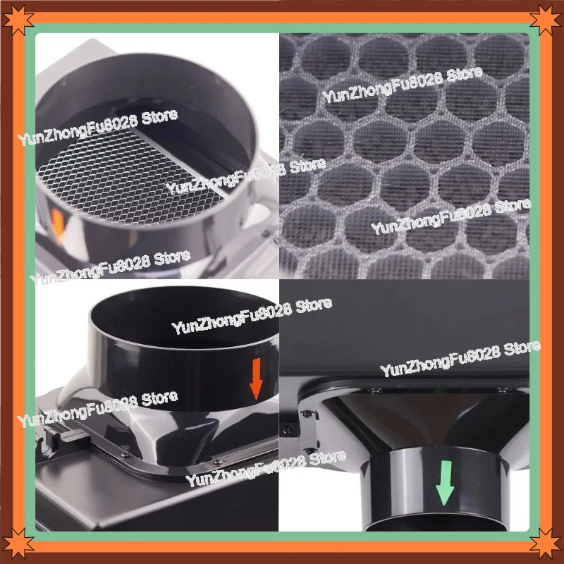 Fresh Air Intake Inline Filter Box With Pre-filter Activated Carbon HEPA Filter HVAC System Heating And Cooling Ventilation