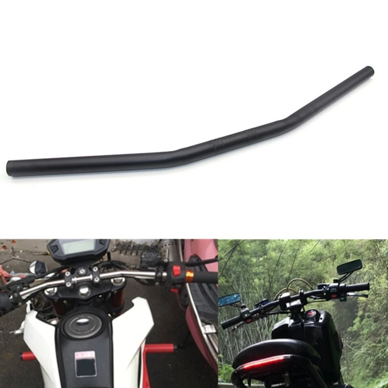 1 Inch Motorcycle Handlebar 25Mm Black Drag Straight Bar Cafe Racer For Honda Kawasaki Yamaha Suzuki Chopper Bobber