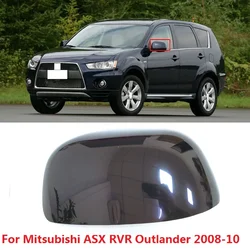 CAPQX For Mitsubishi ASX RVR Outlander 2008 2009 2010 Side Door Rearview Mirror Plastic Cover Rear view Mirror Lid Shell Hood