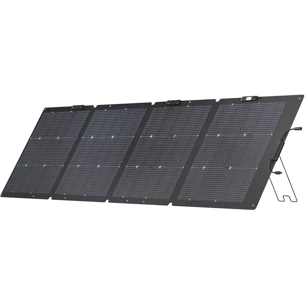 

High-Efficiency 220W Dual-Sided Portable Solar Panel with N-Type Cells, Adjustable Stand, IP68 Waterproof, Ideal for Outdoors an