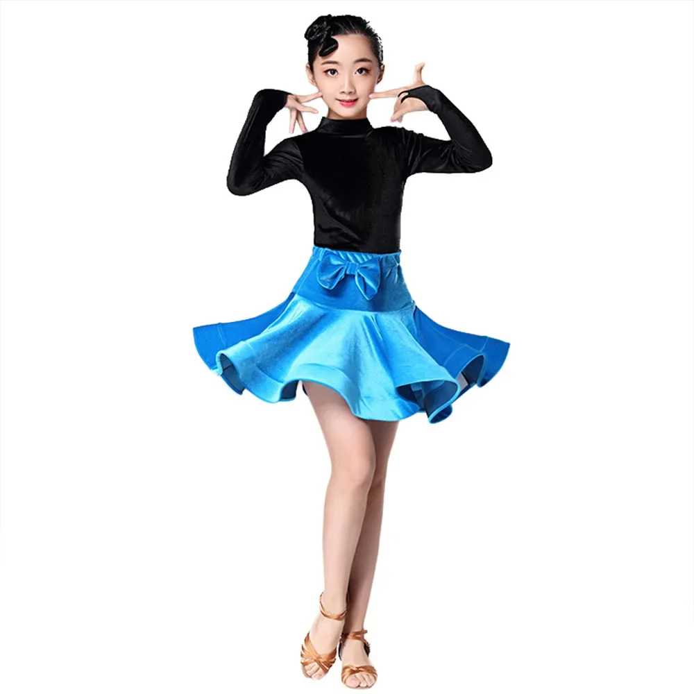 Newest children's Latin dance clothing children's Latin Dance Competition Performance Clothing Latin Dance Practice Clothes