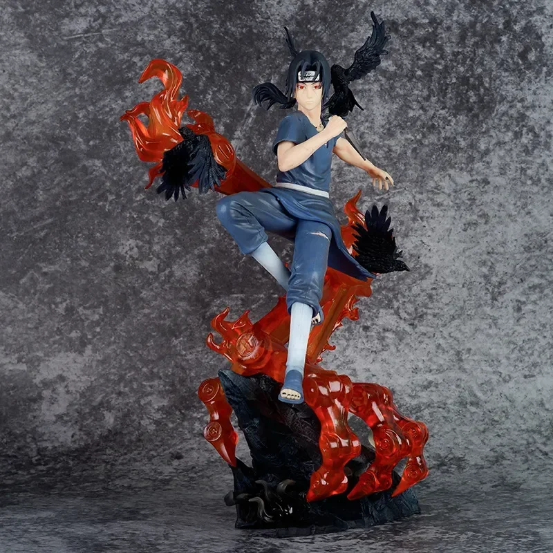 33cm Anime Naruto figura Uchiha Itachi figurki Gk Sharingan figurka z pcv posąg Model kolekcjonerski dekoracja Manga lalka prezent dla dzieci