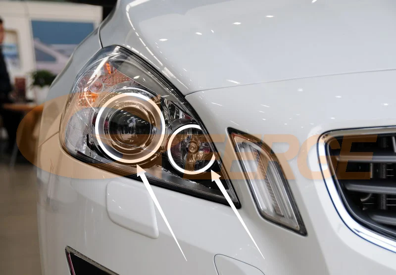 For Volvo S60 V60 2010 2011 2012 2013 Excellent Ultra Bright CCFL Angel Eyes Kit Halo Rings
