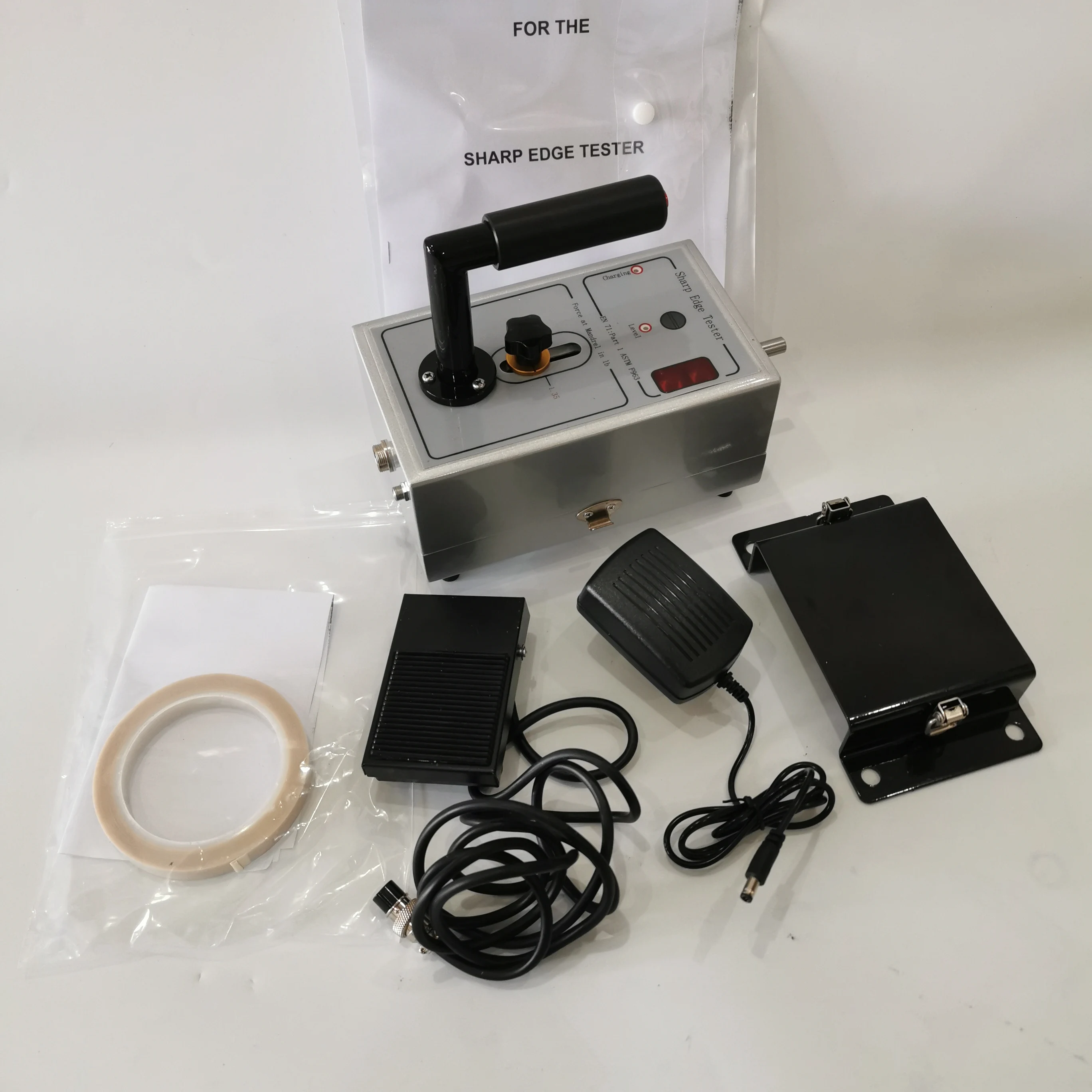 Electric Sharp Edge Tester | Toy Safety Sharp Edge Detector Gauge with Test Tape for Laboratory Inspection
