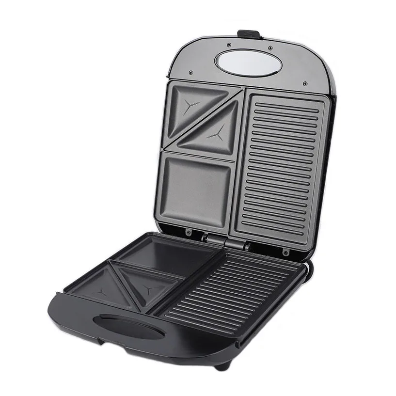 3‑in‑1 Electric Breakfast Maker Non‑stick Grill Machine for Sandwich Waffle Steak Frying Cooking Household Kitchen Appliance