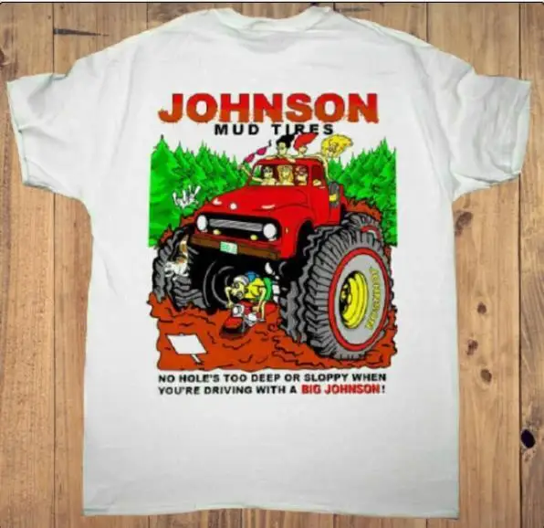 

Big Johnson грязевые шины 90-е футболка фанат подарок забавные мужчины все размеры, подарок маме, лидер продаж