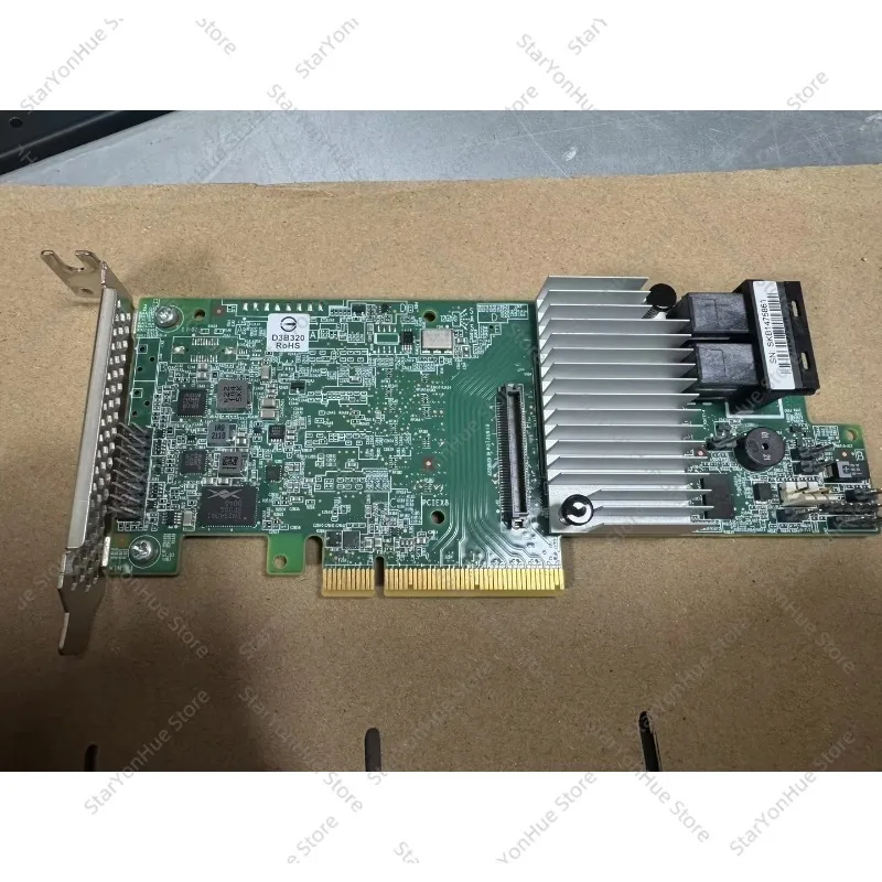 Used Pulled LSI 9361-8i RAID Controller, 1GB Cache, Built-in Buzzer, Support BBU Battery, 12Gb/s PCIe 3.0 SAS SATA Array Card