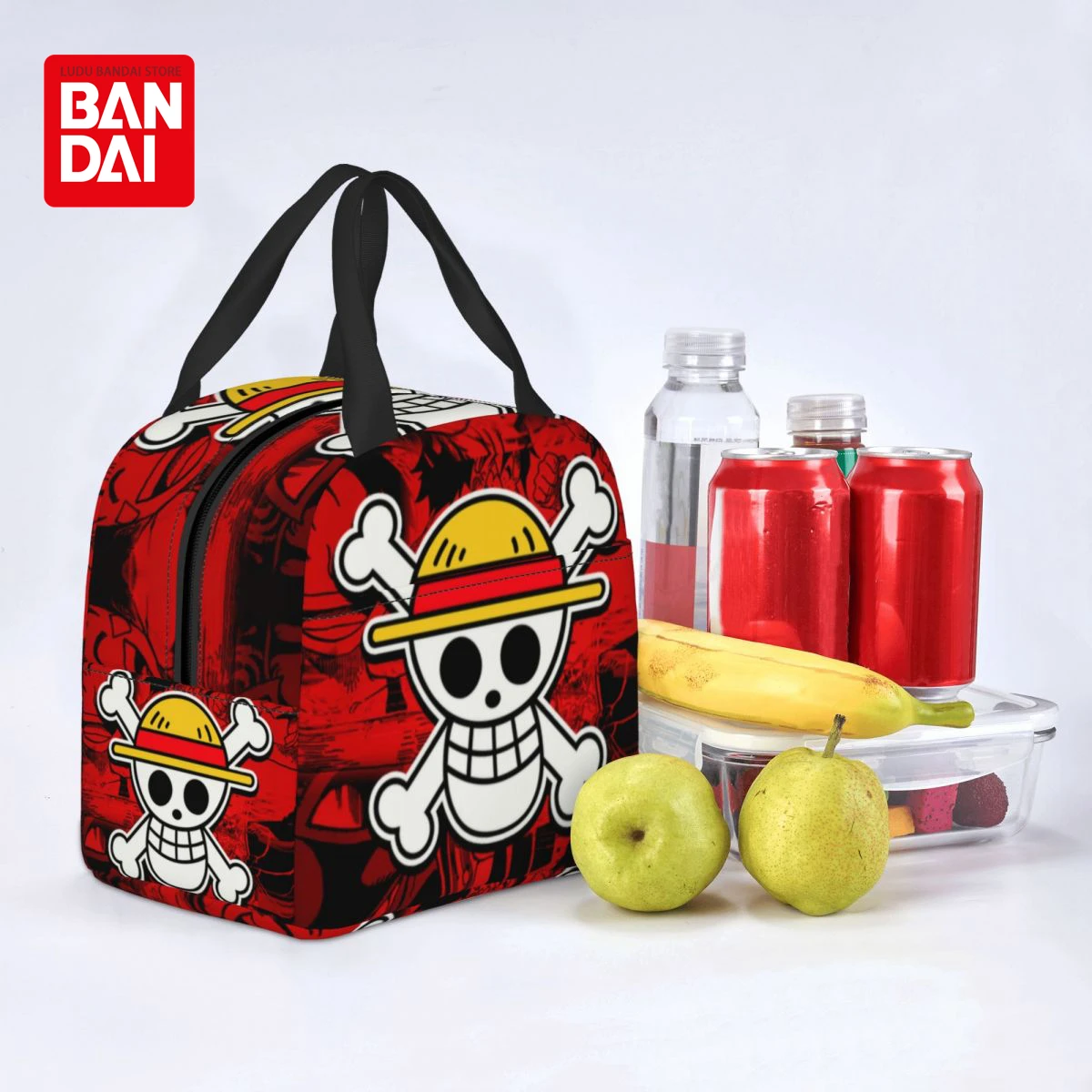 Custom Anime One Piece Lunch Bag Women Thermal Cooler Insulated Lunch Boxes for Adult Office