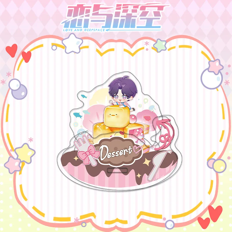 Anime Love and Deepspace Rafayel Zayne Xavier Sylus Cosplay Acrylic Shake Fighter Standing Sign Mascot Ornament Xmas Halloween