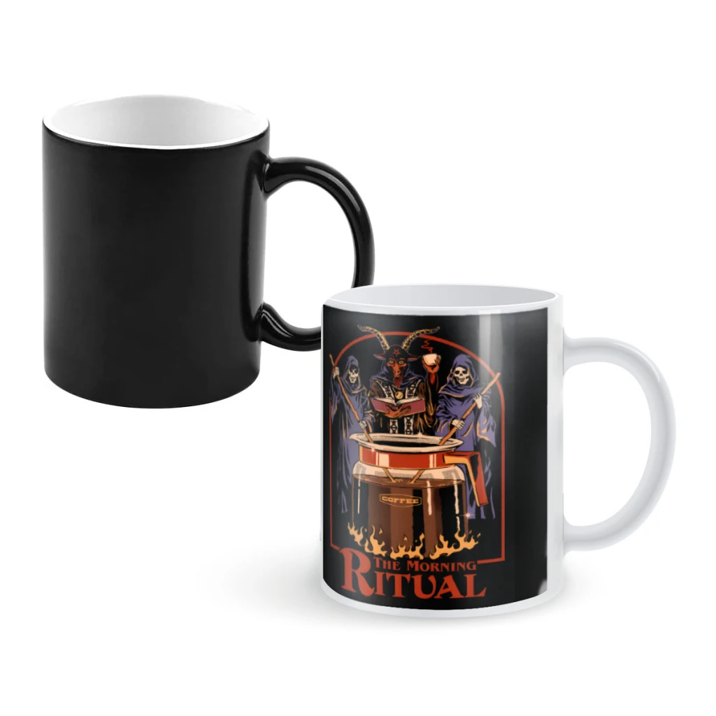 

The Morning RitualCoffee Mugs And Mug Creative Color Change Tea Cup Ceramic Milk Cups Novelty Gifts
