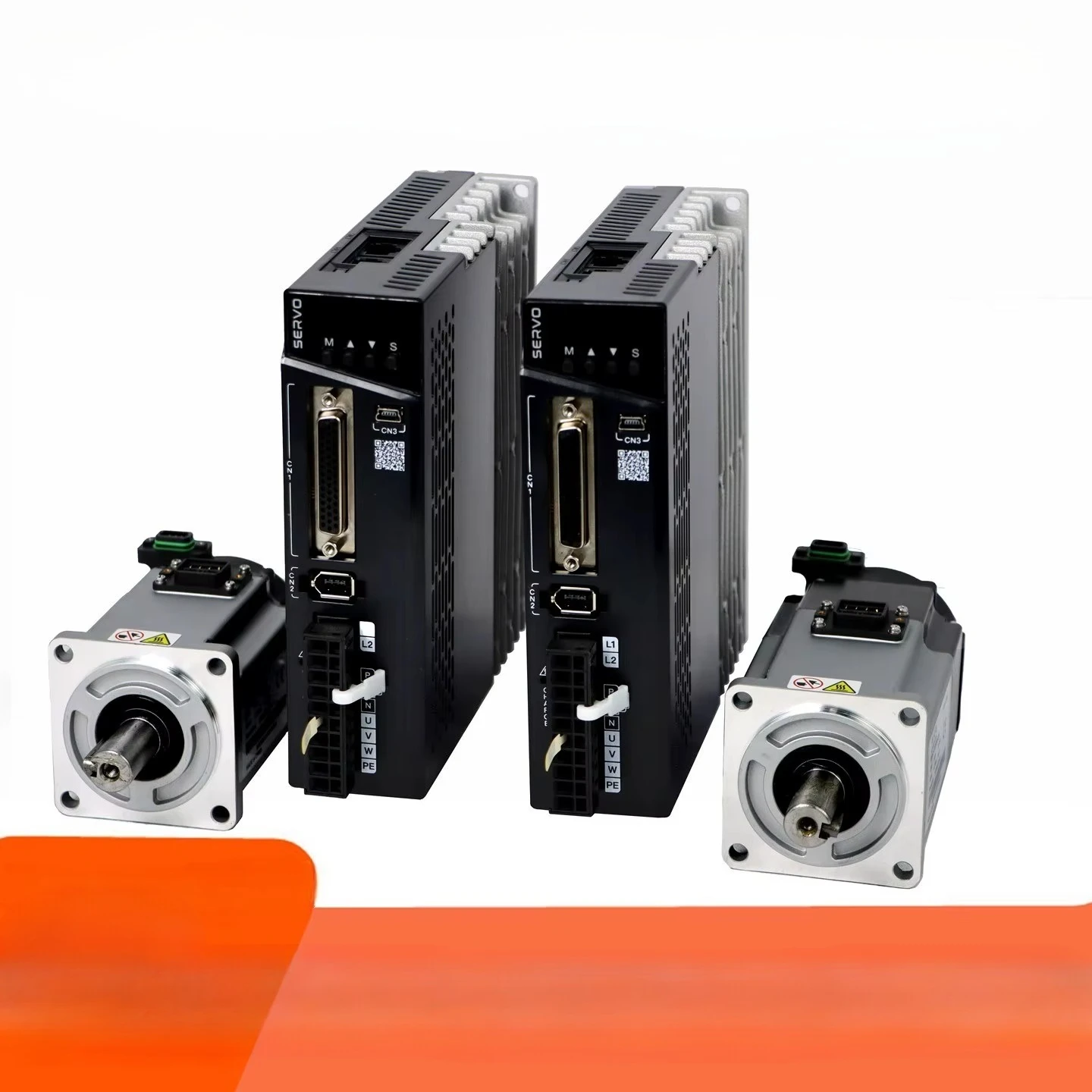 HONGBAODA NEMA 52 AC Servo Motor Kit, 2.0kW, 10N.m, 3000RPM, 23-Bit Encoder, High-Precision Motion Control