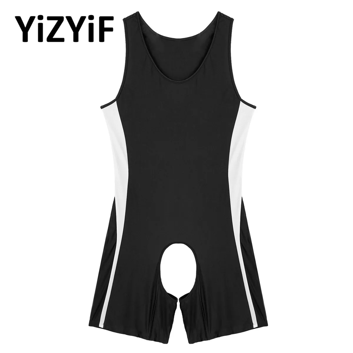 Nam Gợi Cảm Bodysuit Áo Lót Ren Không Tay Crotchless Bodycon Teddies Đồng Tính Nam Ẻo Lả Hở Mông 1 Áo Liền Quần Đùi Váy Ngủ