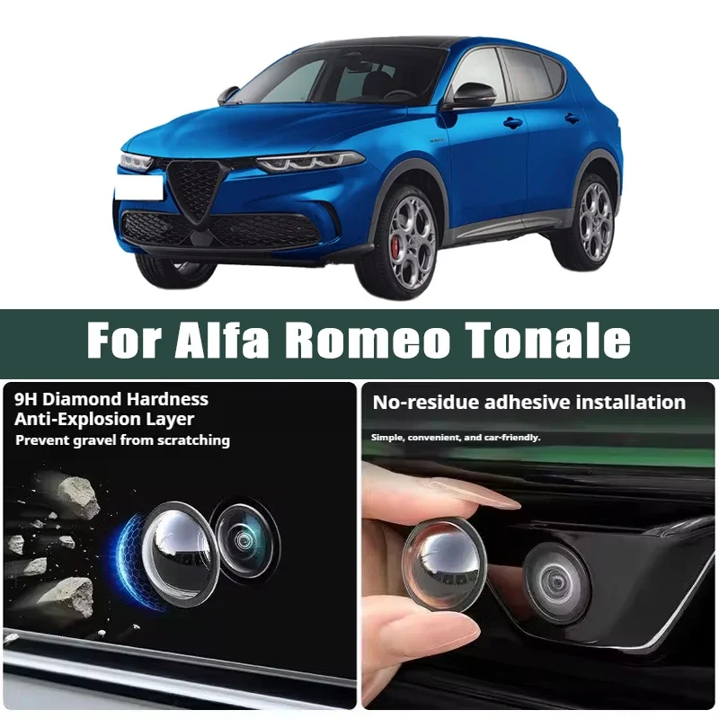 

Car Camera Lens Protector 2PCS Rear View Camera Cover 360° Protection Anti Scratch Waterproof For Alfa Romeo Tonale