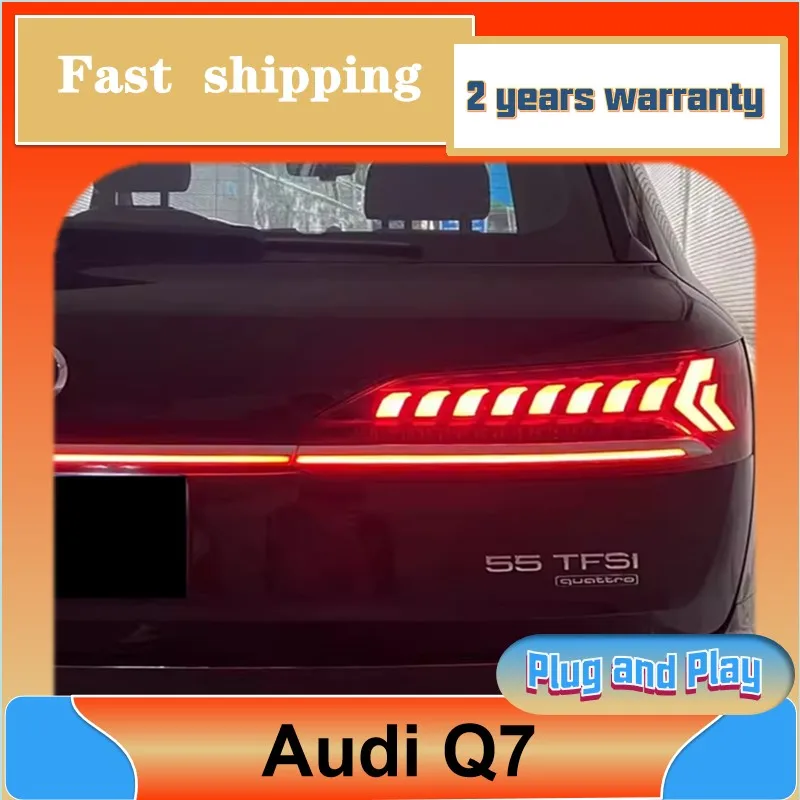 

Car Styling for Audi Q7 Tail Light 2019 2020 2021 Q7 Taillights Dynamic Daytime Running Light Q7 Cross Tail Light