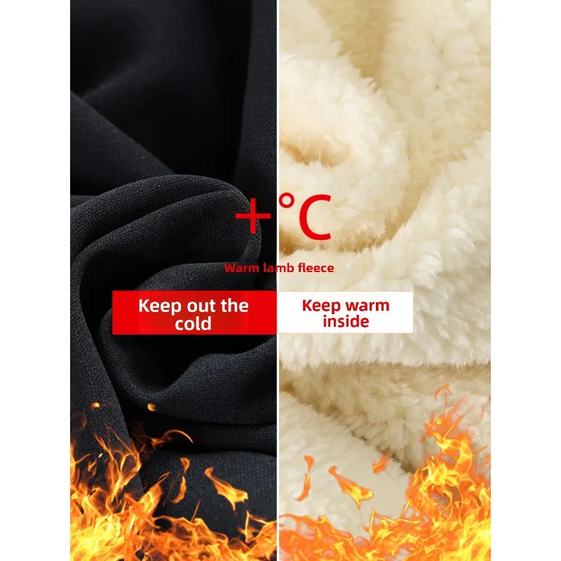 الشتاء السراويل الحرارية الرجال الوزن الثقيل صوف مبطن السراويل الطقس البارد سهلة على قبالة الدافئة في الهواء الطلق المسنين كبار الأب الراحة