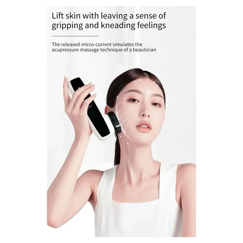 Stabile-RF e EMS Elettrico Viso Massaggiatore LED Photon Therapy Sollevamento Della Pelle Rafforzamento Ringiovanimento Plastica Anti Invecchiamento Rimozione Delle Rughe