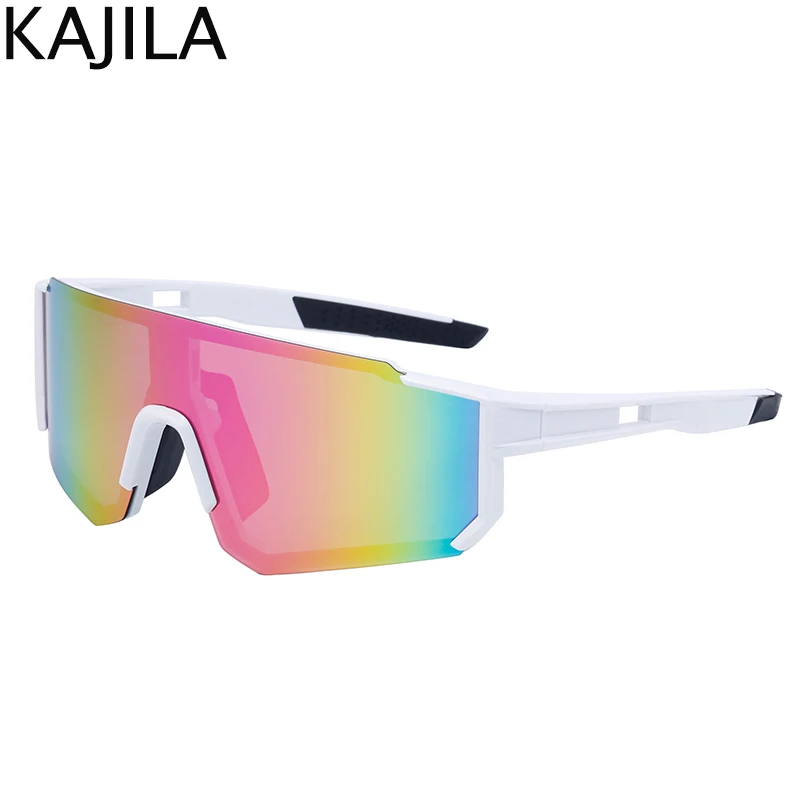 Fashion Sports Polarized Punk Sunglasses Women Men 2025 Luxury Brand Designer One-Piece Cycling Shield Sun Glasses For Ladies