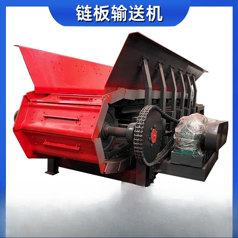 Construction waste assembly line conveyor, impact resistant, conveyor