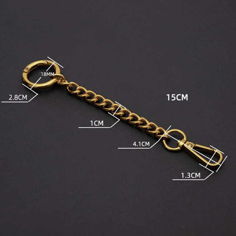 Crossbody Purse Bag Chain Strap Bag Extension Chain DIY Replacement Chain Handbag Hanging Buckle Charms Shoulder Bag Accessories