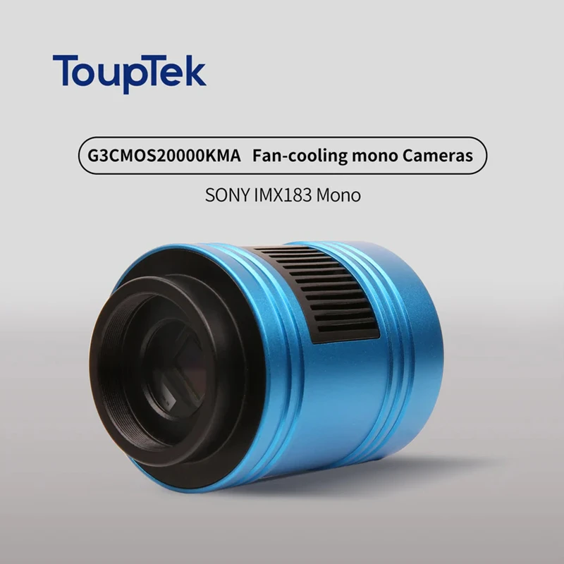 ToupTek G3CMOS20000KMA Planetary Cameras Fan-Cooling Mono IMX183 Astronomical Photography