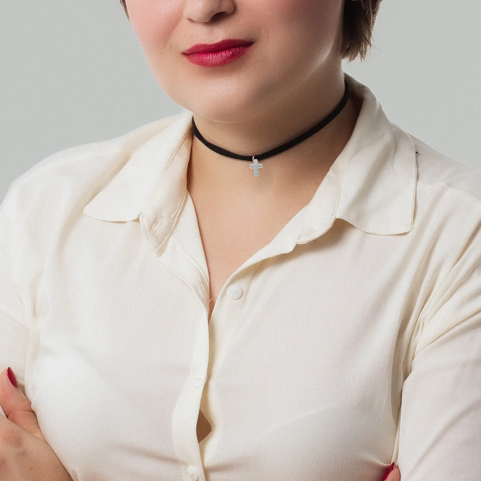 

10Pcs Sincere Metal Cross Pendants Stainless Steel Material Creative Design Perfect for Religious Decoration Wall Hanging Amulet