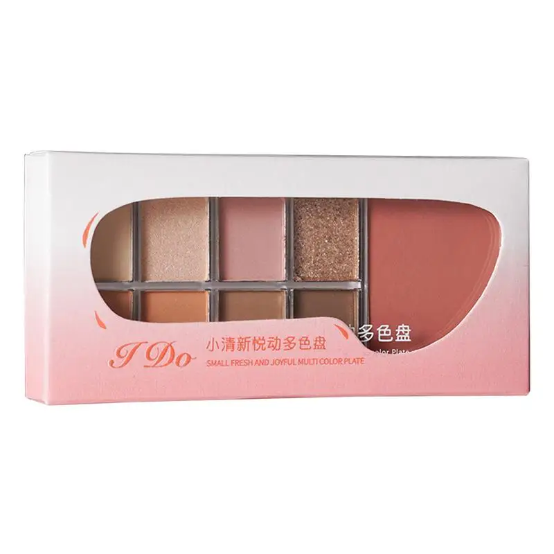 Paleta de sombras de ojos de 9 colores, maquillaje coreano resistente al agua, Color tierra mate nacarado, Rosa ahumada, novedad de 2024