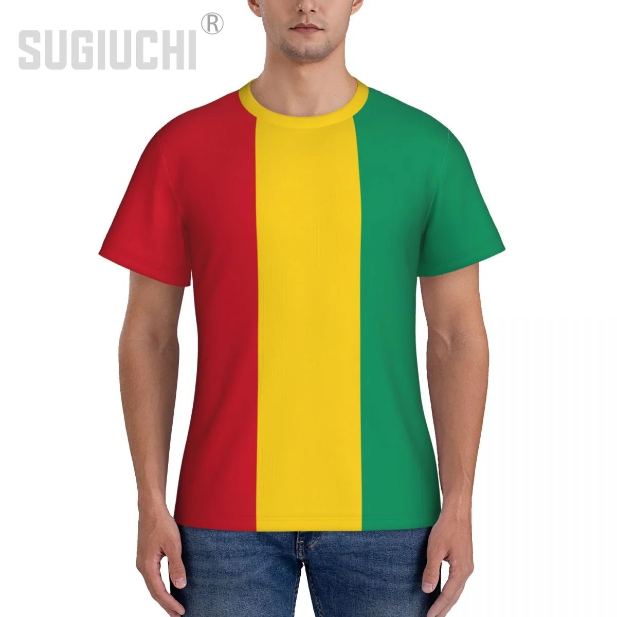 Tight Sports T-shirt Guinea Flag Guinean 3D For Men Women Tees jersey Clothes Soccer Football Fans Gift Patriotic T shirt