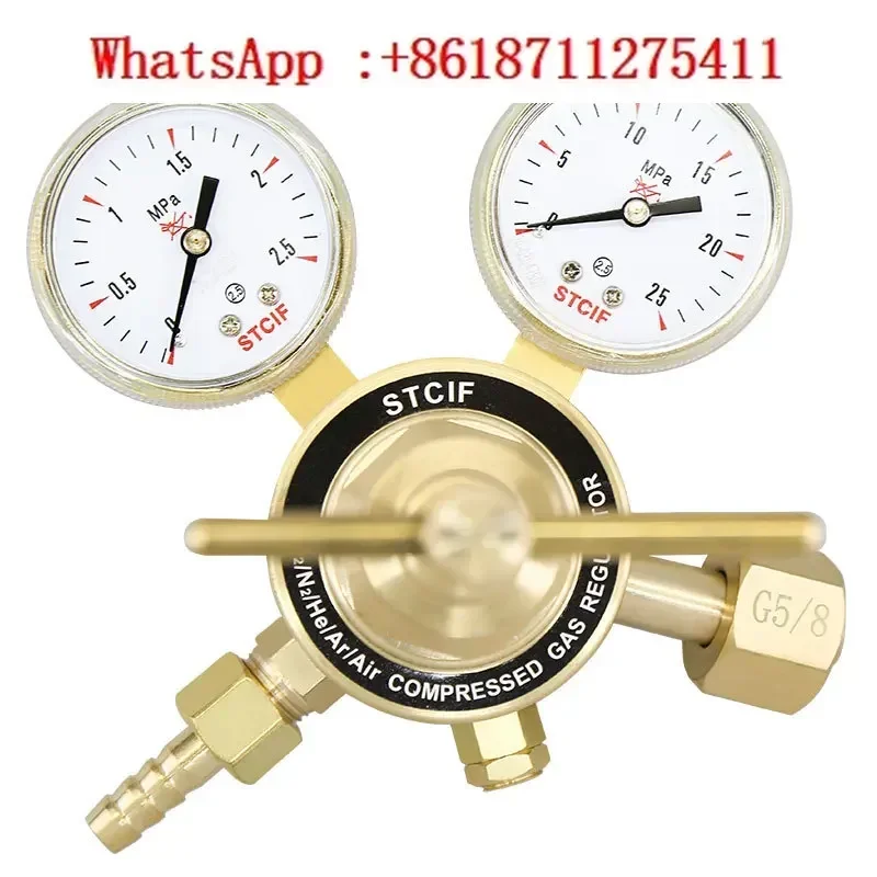 All-copper pressure reducing valve, nitrogen pressure reducing gauge, oxygen, argon, helium, carbon dioxide pressure reducer