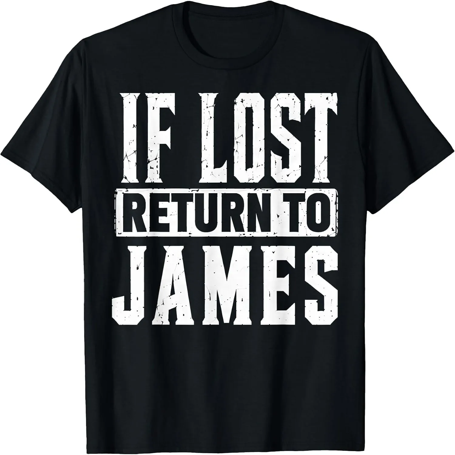 Funny If Lost Return to James Couple Matching T-Shirt