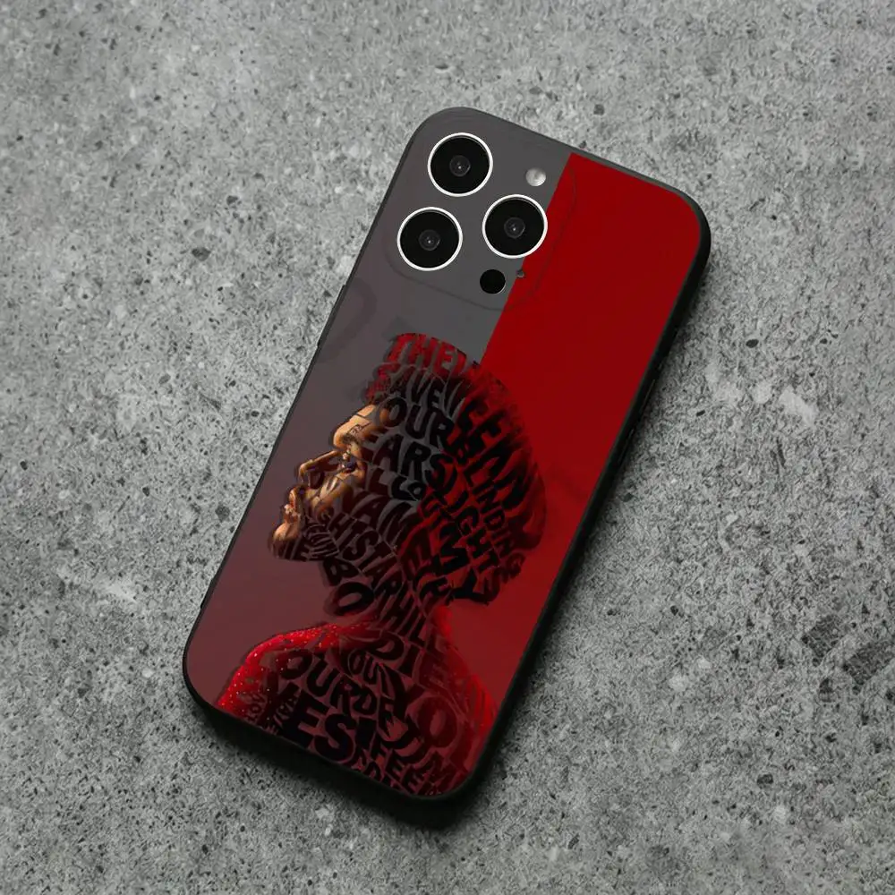 T-The Weeknd Phone Case For iPhone 17,16,15,14,13,12,11,Plus,Pro Max,XS,X,XR,SE,Mini,Soft Silicone Black Cover view 6