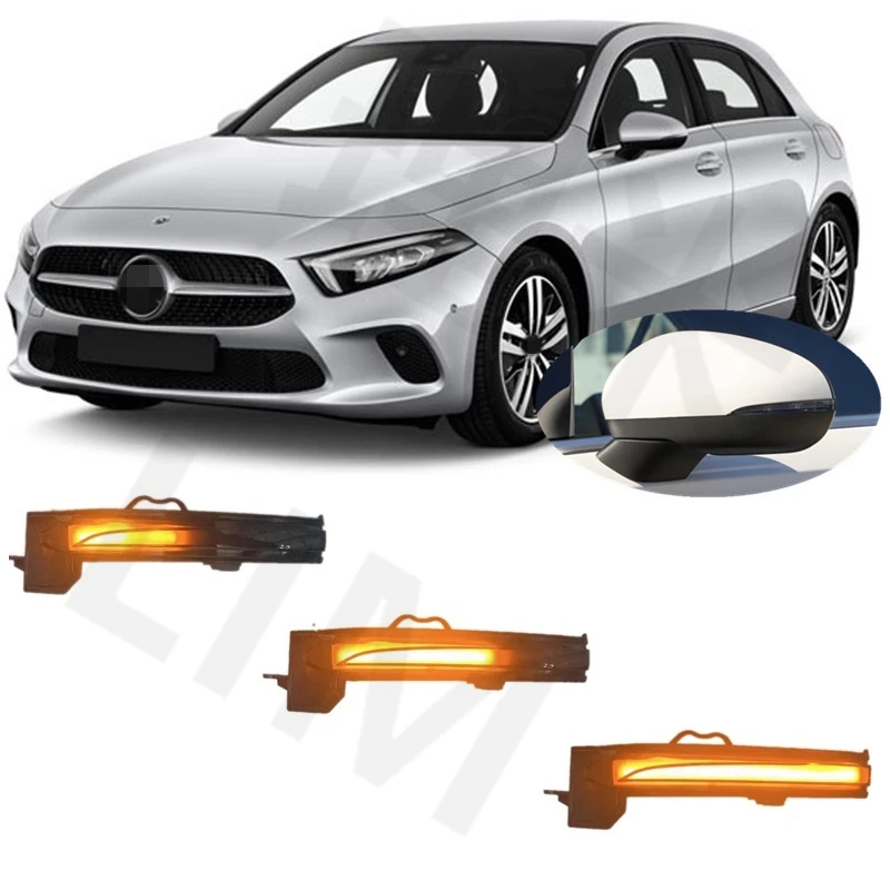 

Для Mercedes Benz A Class W177 180 200 220 2018 2019 2020 2021 2022 2023 2024 динамическое светодиодное мигалка зеркало указателя поворота