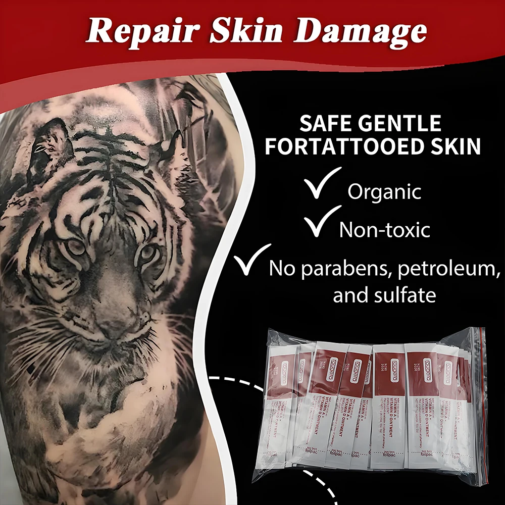 كريم العناية اللاحقة بالوشم فيتامين A & D كريم إصلاح الوشم فيتامين مرهم الوشم مستلزمات الرعاية اللاحقة كريم الاسترداد الملحقات