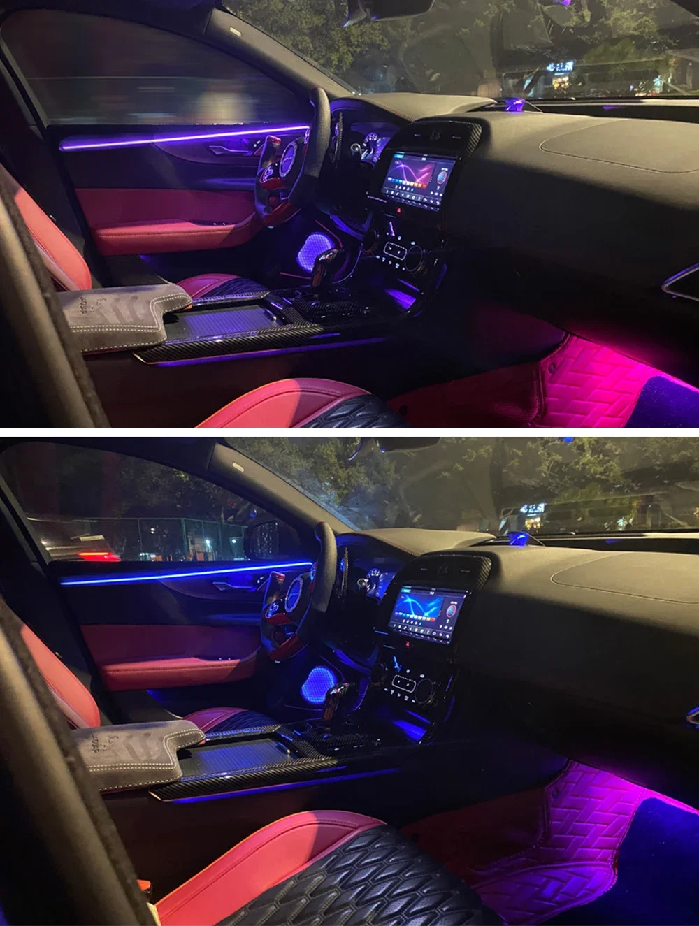 Ambient light for Jaguar XEL XFL FPACE 2016-2024 original car agreement Atmosphere light car interior light modification