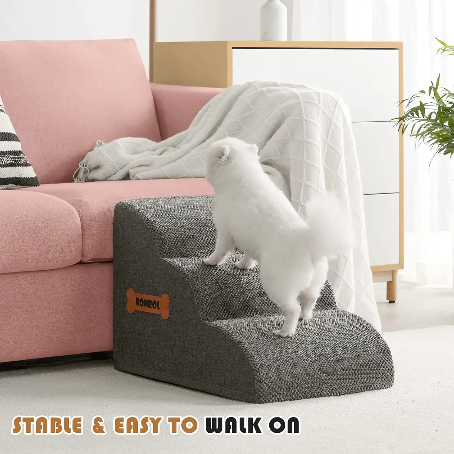 

Pet Staircase Steps, Small Pet Bunk Bed, Small Sofa, Ladder, Ladder, Climb, High Slope, Non-slip Pet Supplies
