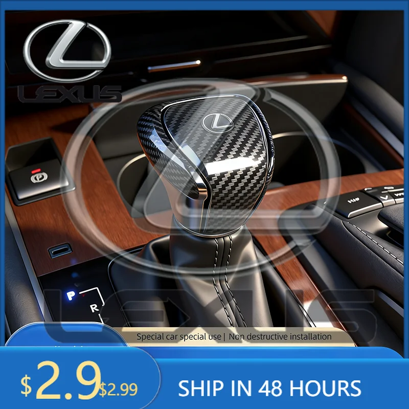 

Car Stickers Carbon Fiber Car Gear Lever Cover Gearbox Shift Stick Trim For Lexus F SPORT ES RX NX LS UX LM LX GX LC RZ IS CT GS