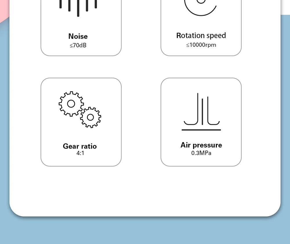 AZDENT Dental 1:1/4:1 Interproximaler Streifenkontra-Winkelstück für kieferorthopädische Zahnlückenmessung – Detail 3